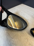 08-13 BMW E92 E93 M3 Side View Mirrors Pair Gloss Black 3 PIN NO COVERS