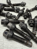 BMW E30 E36 E46 E39 E60 E63 E64 E90 E92 E93 Rim Lug Studs Black Stock Set of 20
