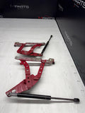 99-02 BMW Z3 M Z3M FRONT HOOD BONNET SHOCKS & HINGE HINGES SET OEM