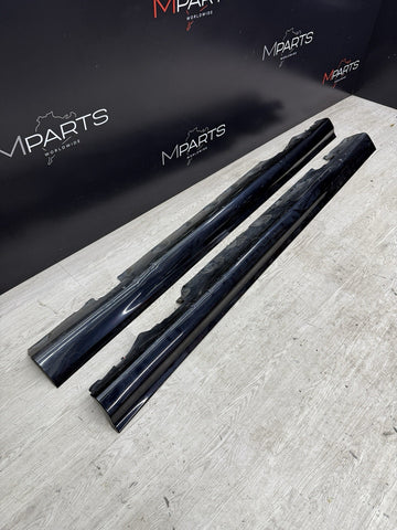 01-06 BMW E46 M3 Rocker Panel Side Skirts OEM Carbon Black