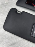 11-16 OEM BMW F10 535 M5 Interior Sun Visors Anthracite Black Alcantara