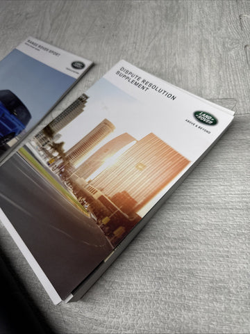 2018 Range Rover Sport SVR  Owners Manuals Books Set