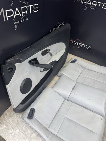 08-10 BMW E64 M6 Convertible Front Rear Door Cards Seat Pair Gray Grey OEM