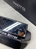 Racing 290mm Convex Mirror Black Frame No Tint