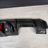 BMW G80 M3 G82 G83 M4 21-26 J Style Carbon Fiber Rear Diffuser W/ LED Light