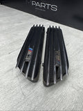 01-06 BMW E46 M3 Left Right Fender Vent Grilles Grills Trims Chrome Genuine OEM