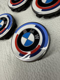 21-26 BMW G80 G82 G83 G87 M2 M3 50TH ANNIVERSARY WHEEL CENTER CAPS OEM 6850834
