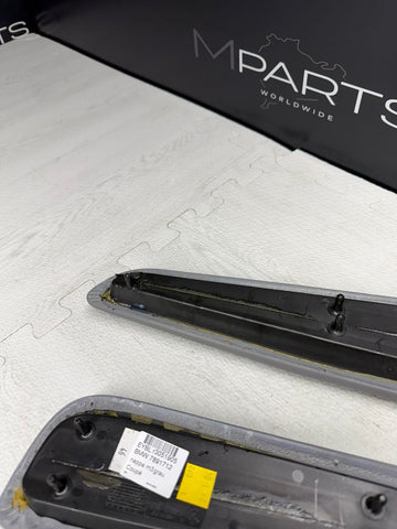 01-06 BMW E46 M3 Convertible Door Arm Rest Armrest Pads Grey