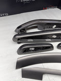 01-06 BMW E46 M3 Convertible Interior Armrests Trim Set Titan Shadow *Notes*