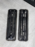 01-13 BMW E46 E90 E92 E93 M3 OEM MIDPIPE EXHAUST BRACKETS SUPPORT PLATES PAIR