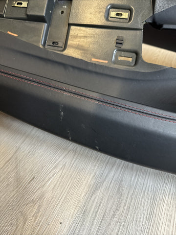 Left Driver Door Card Panel Black / Red Stitching 19-23 Ferrari F8 Tributo