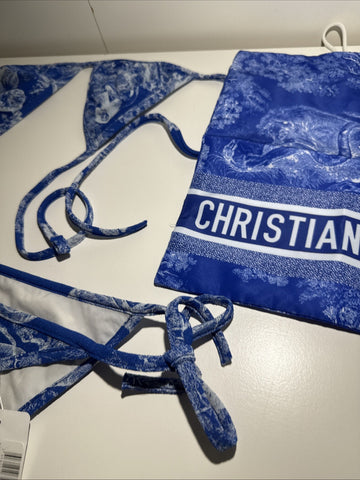NEW Christian Dior Swimsuit String Bikini Set Size XS