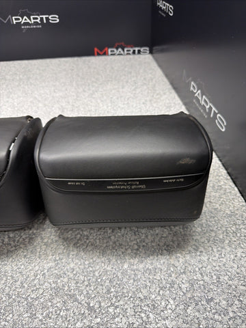 2001-2006 BMW E46 M3 Convertible Black Rear Headrests Head Rests Pair *Tab*