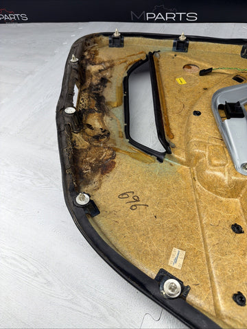 99-03 OEM BMW E39 M5 Rear Left Driver Door Panel  Leather Black *Notes*