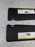 BMW 15-20 F80 F82 M3 M4 Front Sun Shade Visor Visors Set Black OEM
