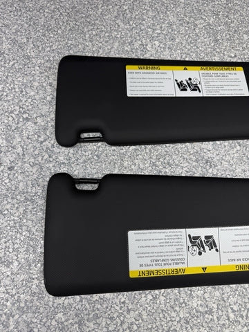 BMW 15-20 F80 F82 M3 M4 Front Sun Shade Visor Visors Set Black OEM