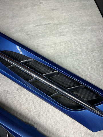 1998-2002 BMW Z3M FRONT FENDER HOOD VENTS GRILLES OEM 51132492960 ESTORIL BLUE