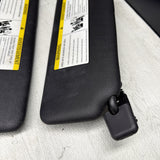 BMW F83 M4 15-20 Vinyl Black Sun Visor Pair OEM