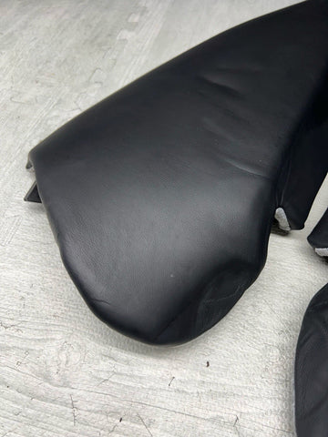 08-13 BMW E92 M3 Rear Pair Seat Side Bolsters Novillo Leather Black