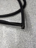 BMW E46 M3 01-06 Left Driver Side Door Weather Strip Seal Black OEM *1 Rip