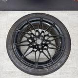 OEM BMW G82 G83 G80 M3 Rear Wheel Rim Style 826M R20x10.5" ET20 Black w/Tire