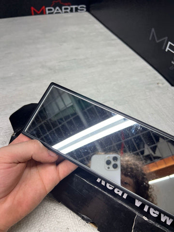 Racing 290mm Convex Mirror Black Frame No Tint