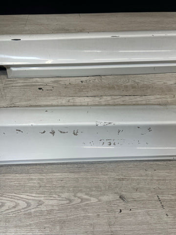 BMW 06-10 E60 M5 Side Skirts Rocker Panels Alpine White OEM 7896838