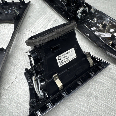 15-20 BMW F80 M3 F82 M4 Carbon Fiber Interior Console Vent Trim Set OEM