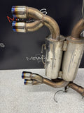 MEGAN EXHAUST AXLE BACK QUAD BLUE TI BURNT TIP 08-13 BMW E92 E93 M3