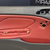 01-06 BMW E46 M3 FRONT LEFT DRIVER SIDE DOOR PANEL CARD IMOLA RED OEM