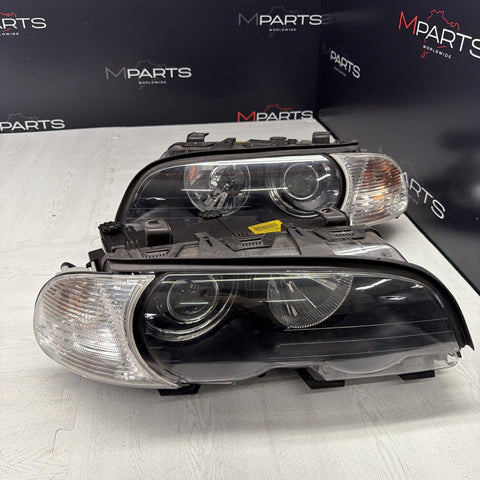 2001 BMW E46 M3 ORIGINAL Single Xenon Headlights Head Lights Corner Lights
