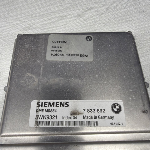 01-06 BMW E46 M3 S54 OEM ENGINE DME ECU COMPUTER MSS54 *Corrosion*