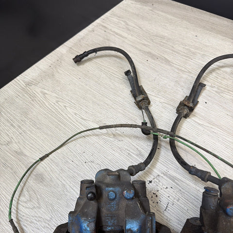 01-06 E46 M3 Rear Brake Calipers Left Right Pair Set Original Blue