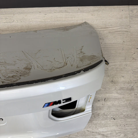 (PICKUP ONLY) BMW F30 330 335 F80 M3 15-18 Rear Mineral White Trunk Deck Lid