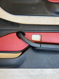 96-02 BMW Z3M Front Door Cards Panels Covers Trims Leather Imola Red