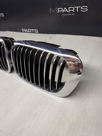 BMW OEM 01-06 E46 M3 Front Kidney Grilles Chrome 51138208685 51138208686