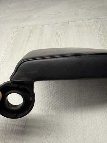 01-06 BMW E46 M3 Center Console Armrest Arm Rest Black Leather Top
