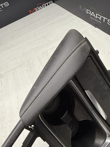 15-20 BMW F80 F82 F83 M3 M4 Front Cup Holder Center Console Trim White Stitching