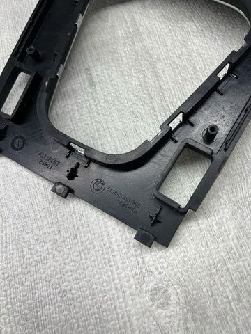 BMW Z3 M Z3M CENTER CONSOLE SHIFTER TRIM W/CHROME RING BLACK