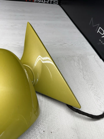 01-06 BMW E46 M3 Side View Door Mirrors Pair Phoenix Yellow