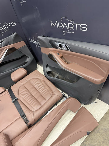 BMW 19-23 G05 X5 COFFEE LEATHER SEATS & PANELS SET