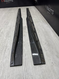 Carbon Fiber Rocker Panel Side Skirt Extensions 15-18 BMW F80 M3 Sedan
