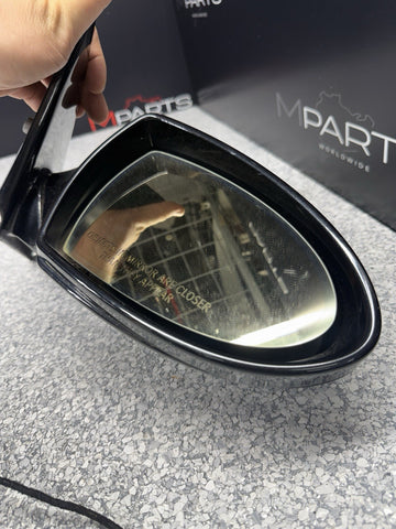 06-08 BMW E63 E64 M6 Door Right Passenger Mirror Sapphire Black *Paint Bubbling