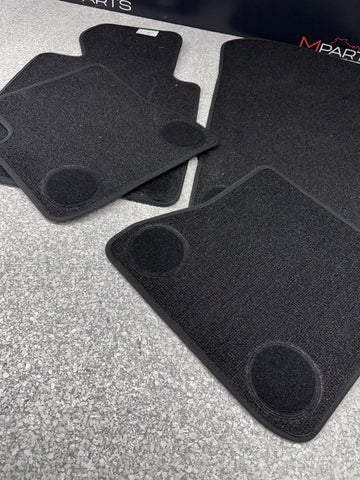 Genuine 01-06 BMW E46 M3 Convertible Carpets Floor Mats Black Front & Rear