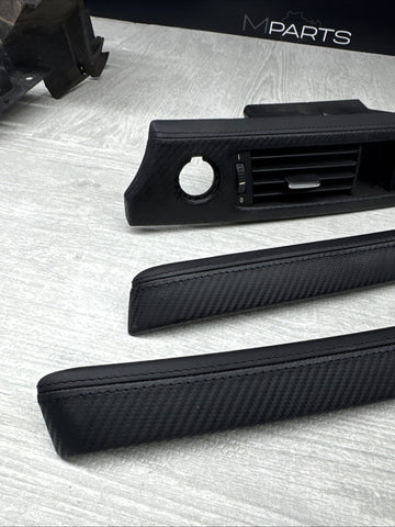 08-13 BMW E92 E93 M3 Interior Trim Set Carbon Leather OEM Genuine *Notes*