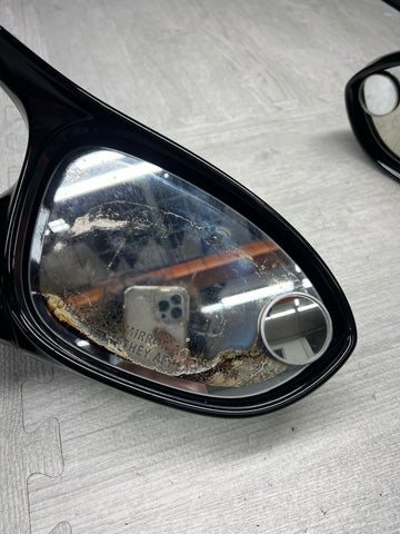 BMW 08-11 E90 M3 SEDAN SIDE EXTERIOR DOOR MIRRORS PAIR SILVERSTONE *Damage