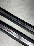 15-20 BMW F82 F83 M4 DOOR SILLS SCUFF PLATES TRIMS COVERS PAIR