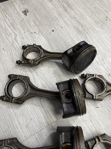 BMW OEM E36 M3 S52 PISTONS CONNECTING RODS SET 11251405702 11241247175