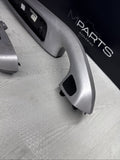 01-06 BMW E46 M3 Coupe Brushed Aluminum/Grey Door Trims Armrests Front & Rear