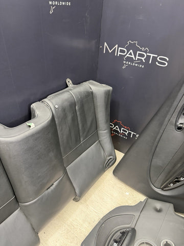 06-10 BMW E64 M6 Front Rear Seats Door Panels Leather Merino Seats Set Black Oem